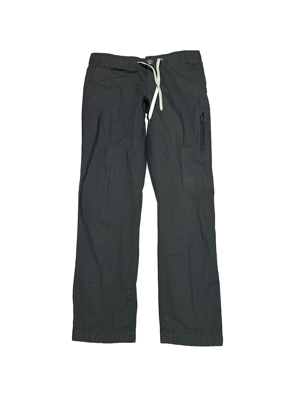 Vuori Ripstop Climber Pants Mens Medium Gray Elastic Waist Zip Pocket Button